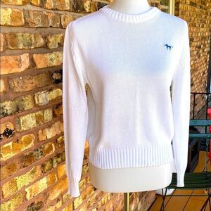 White Crew Neck Sweater